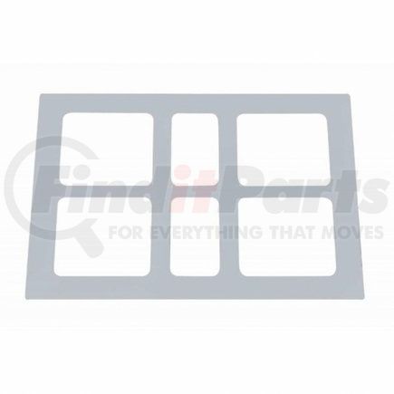 UNITED PACIFIC 41623 - dashboard panel - volvo stainless switch panel trim | volvo stainless switch panel trim