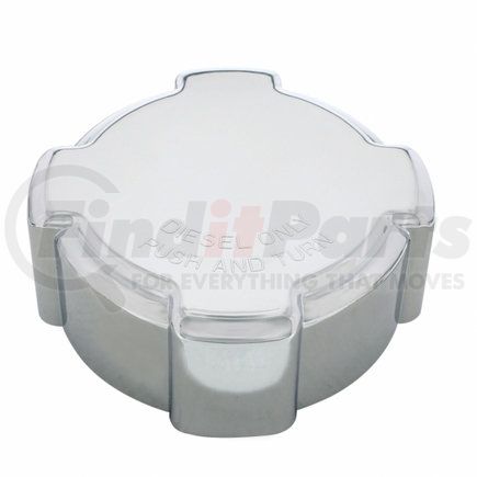UNITED PACIFIC 42414 - trailer accessory - chrome freightliner fuel cap cover | chrome plastic fuel cap cover for freightliner