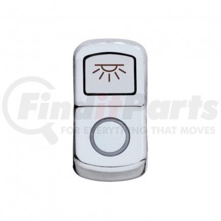 United Pacific 45032 Rocker Switch Cover - "Cab Light" Chrome, Plain