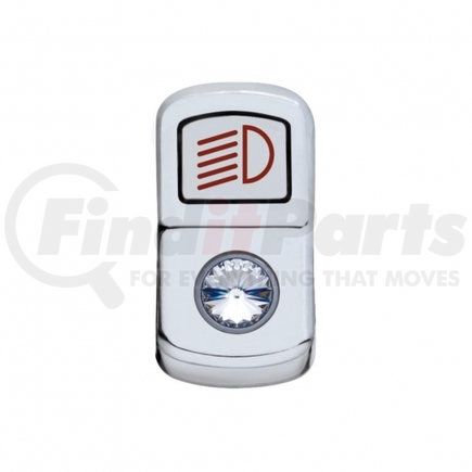 UNITED PACIFIC 45132 Rocker Switch Cover - "Headlight", with Clear Diamond