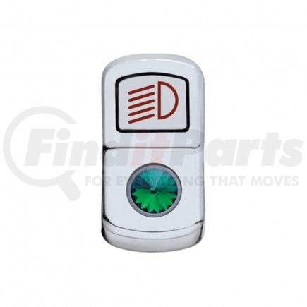 United Pacific 45133 Rocker Switch Cover - "Headlight", with Green Diamond