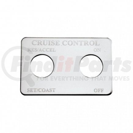 UNITED PACIFIC 48060 - switch mounting plate - freightliner switch plate - cruise control (2 switches) | freightliner switch plate - cruise control (2 switches)