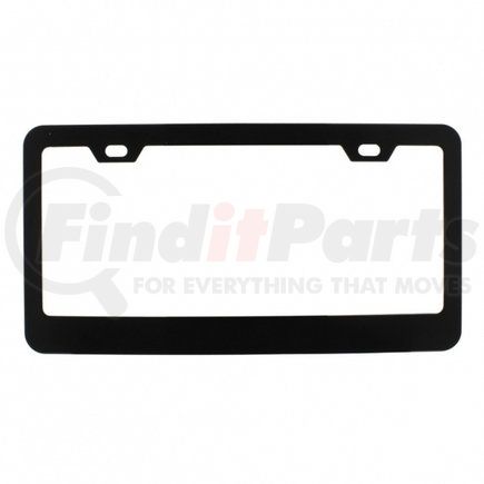 United Pacific 50014 License Plate Frame - Black, Wide Bottom 2 Hole