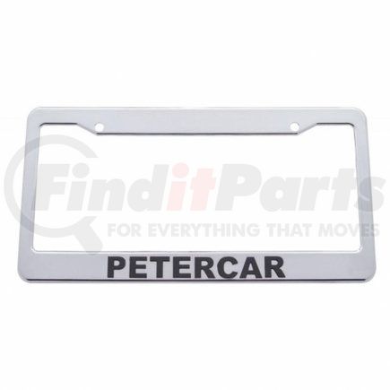 United Pacific 50094 License Plate Frame - Chrome, Plastic, for Petercar