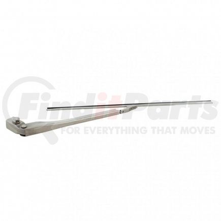 United Pacific 70126 Windshield Wiper Arm - Hook & Saddle Type 11" Stainless Steel, with 7.5" Wiper Blade