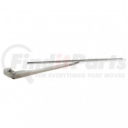 UNITED PACIFIC 70126 - windshield wiper arm - hook & saddle type 11" stainless steel wiper arm with 7.5" wiper blade | hook & saddle type 11" stainless steel wiper arm with 7.5" wiper blade