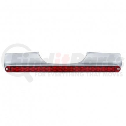 United Pacific 71004 Turn Signal Light - Motorcycle, Rear, with 19 LED 12" Light Bar, Red LED/Red Lens
