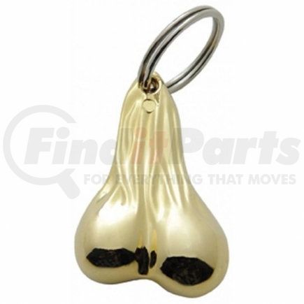 United Pacific 78009B Key Chain - Bulk, 2-1/2" Small Die-Cast, Gold,. Low-Hanging Balls, Novelty