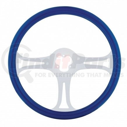 United Pacific 88246 Steering Wheel - Blue, with Chrome Spokes, "Blade"