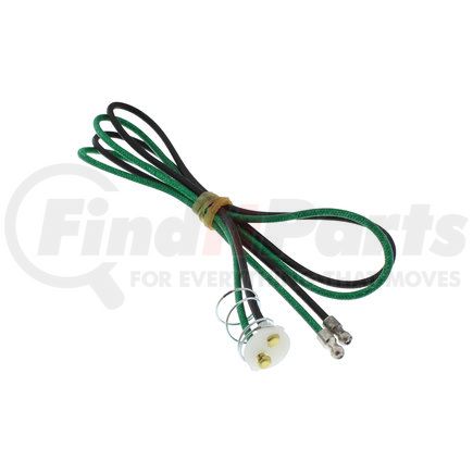 United Pacific A1033-4 Tail Light Connector - Black and Green Cloth, Double Contact, foror 1933-1936 Ford Car and Truck