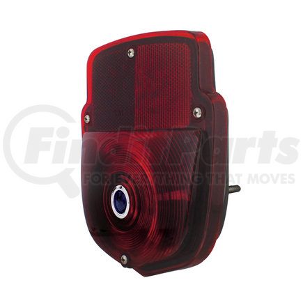 United Pacific A5011RBD Tail Light - Black Assembly, with Blue Dot, for 1953-1956 Ford Truck