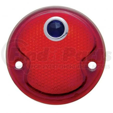 United Pacific A5002 Tail Light Lens - Glass, with Blue Dot, for 1932 Ford Car and Truck