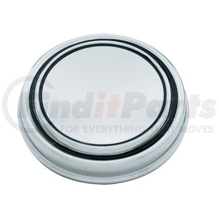 United Pacific A6047 Axle Hub Cap - Stainless Steel, for 1968-1969 Ford Mustang