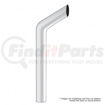UNITED PACIFIC B1-5-036 - exhaust stack pipe - 5" bull plain bottom exhaust - 36" l | 5" bull plain bottom exhaust - 36" l