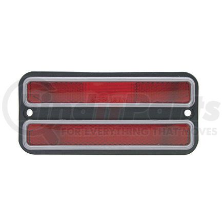 United Pacific C687203 Side Marker Light - Rear, Deluxe, Red Lens, with Gasket, for 1968-1972 Chevy & GMC Truck