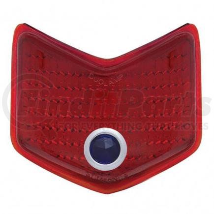 United Pacific F4001BD Tail Light Lens - Glass, with Blue Dot, for 1940 Ford Passenger Car