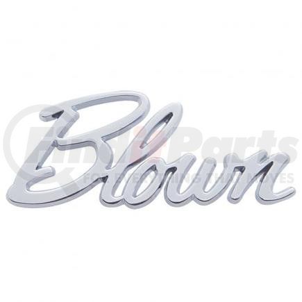 UNITED PACIFIC S1010 - emblem - chrome die-cast "blown" emblem | chrome die-cast "blown" emblem