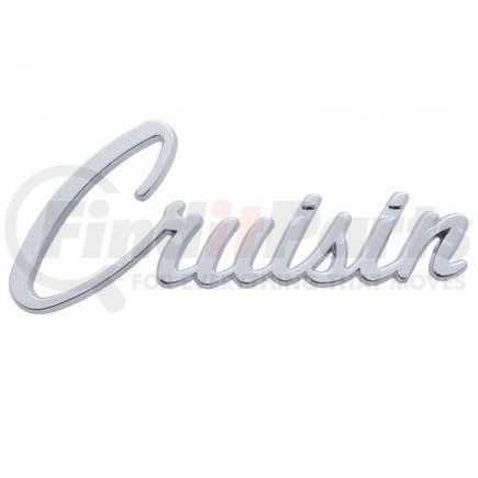 UNITED PACIFIC S1011 - emblem - chrome die-cast "cruisin" emblem | chrome die-cast "cruisin" emblem