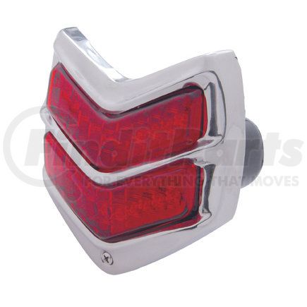 United Pacific FTL4011LED Tail Light Assembly - LED, with Black Housing & Stainless Steel Bezel, for 1940 Ford Car