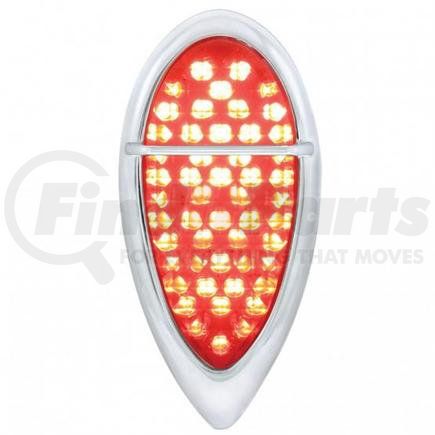 United Pacific FTL383903ZR Tail Light - 51 LED, with Flush Mount "Baby Zephyr" Style Bezel, for 1938-1939 Ford Car