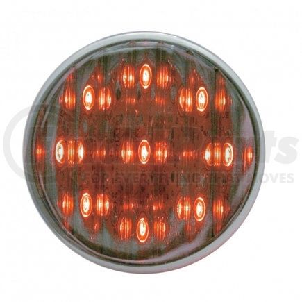 UNITED PACIFIC 39581 Auxiliary Light - 9 LED, 2", Red LED/Chrome Lens
