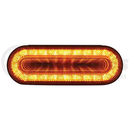 United Pacific 36657 Turn Signal Light - 24 LED 6" Oval Mirage, Amber LED/Amber Lens