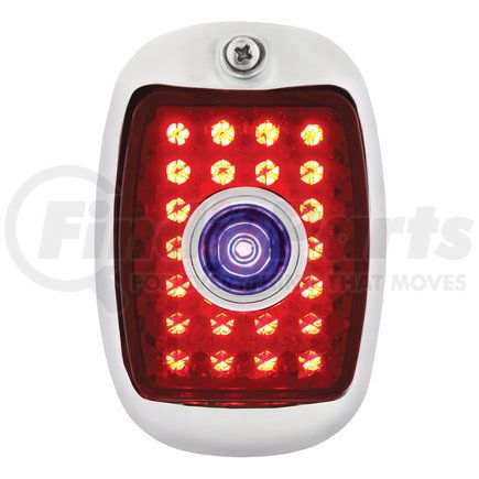 United Pacific C7033RLBD Tail Light - LH, 27 LED, with SS Housing and Blue Dot, for 1940-1953 Chevy/GMC Truck