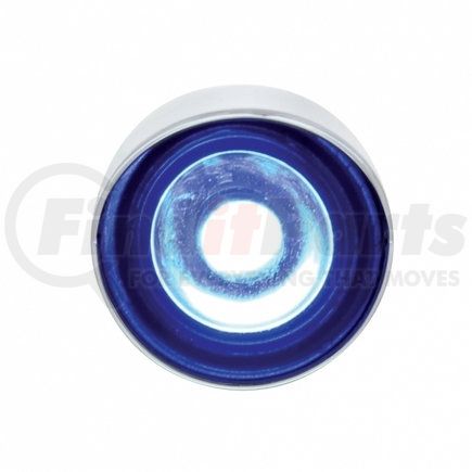 United Pacific 36906 Clearance/Marker Light, Blue LED/Clear Lens, 1", with Visor, 3 High Power LED