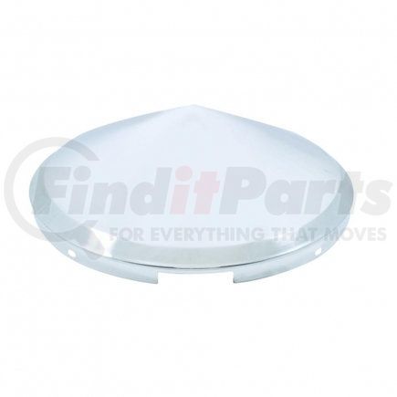 United Pacific 10146 Axle Hub Cap - Front, 4 Even Notched, Chrome, Pointed, 7/16" Lip