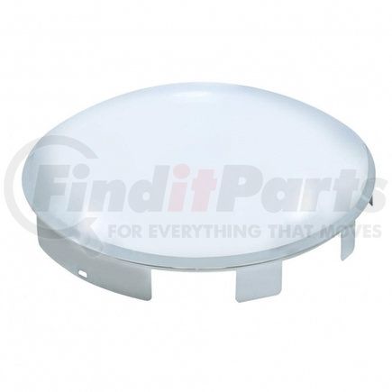 United Pacific 10167 Axle Hub Cap - Front, 6 Uneven Notched, Chrome, Dome Style, 1" Lip