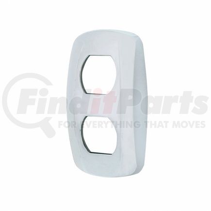 United Pacific 41442 Rocker Switch Face Plate - Rocker Switch Trim, Chrome, for Kenworth