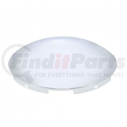 United Pacific 10094 Axle Hub Cap - Front, 5 Even Notched, Chrome, Dome Style, 7/16" Lip