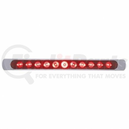 United Pacific 39251 Brake/Tail/Turn Signal Light - 11 LED 17" Stop, Turn and Tail Light Bar, with Bezel, Red LED/Red Lens