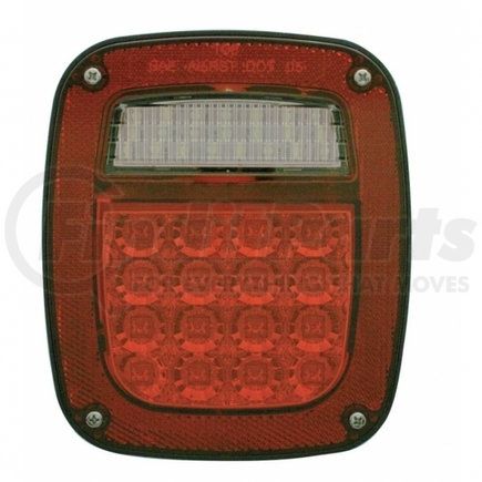 United Pacific 39354B Brake/Tail/Turn Signal Light - LED Reflector Universal Combination Tail Light, with License Light