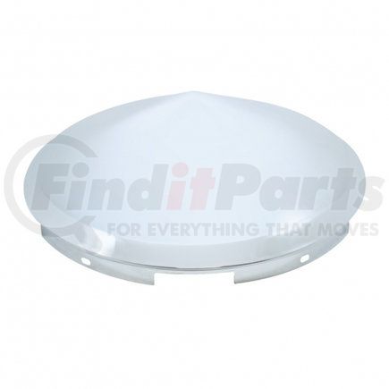 United Pacific 10147 Axle Hub Cap - Front, 5 Even Notched, Chrome, Pointed, 7/16" Lip