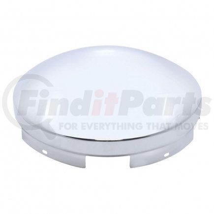 United Pacific 10104 Axle Hub Cap - Front, 5 Even Notched, Chrome, Dome Style, 3/4" Side Wall