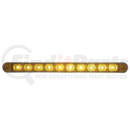 United Pacific 39306 Turn Signal Light - 10 LED 9" Turn Signal Light Bar, with Bezel, Amber LED/Amber Lens