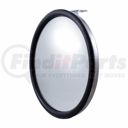 United Pacific 60049 Door Blind Spot Mirror - 8.5", Chrome, Convex, with Offset Mounting Stud