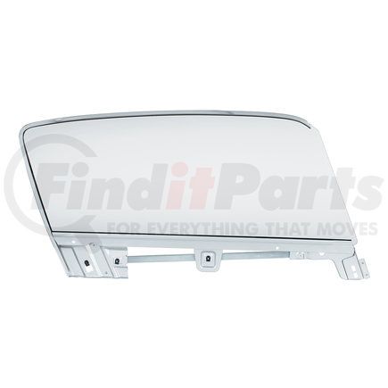 UNITED PACIFIC 110628 Door Glass - Complete Clear Door Glass Assembly For 1967-68 Ford Mustang Fastback