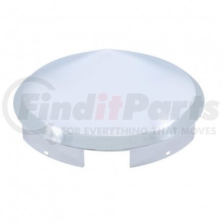 United Pacific 20150 Axle Hub Cap - Front, 5 Even Notched, Stainless Steel, Pointed, 1" Lip