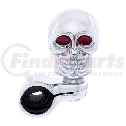 United Pacific 70113 Steering Wheel Knob - Steering Wheel Spinner, Skull