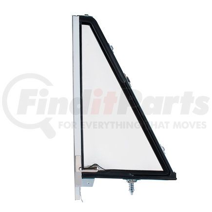 United Pacific 110273 Vent Window Assembly - Black Frame, Driver Side, without Tinted Glass, for 1966-1977 Ford Bronco