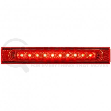 UNITED PACIFIC 37166 Conspicuity Reflector Plate Light - 10 LED, with Red Reflector, Red LED/Red Lens