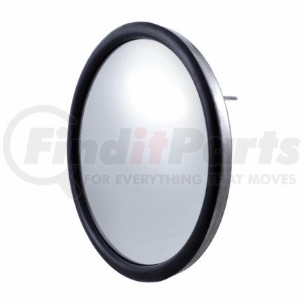 UNITED PACIFIC 60048 - door blind spot mirror - 8.5" chrome convex mirror with centered mounting stud | 8.5" chrome convex mirror with centered mounting stud