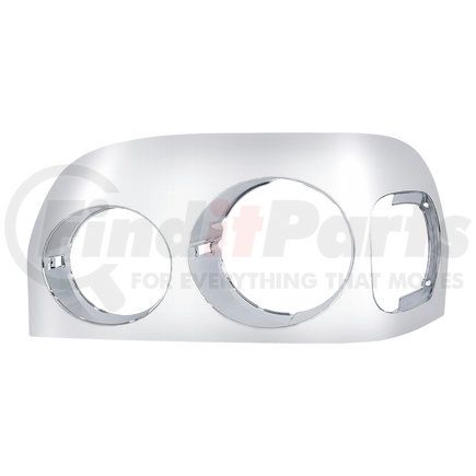 United Pacific 32836 Light Bezel - Chrome, Driver Side, for 1996-2004 Freightliner Century Competition Series