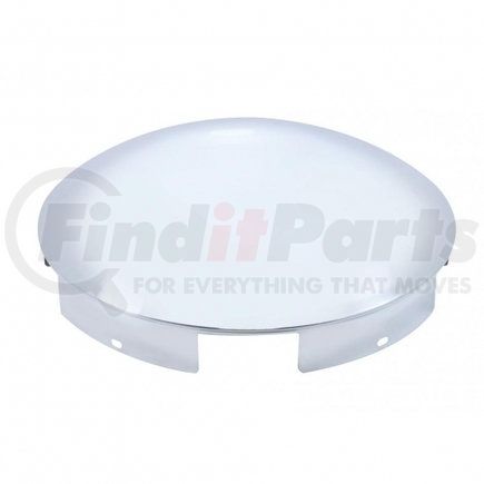 United Pacific 20119 Axle Hub Cap - Front, 5 Even Notched, Stainless Steel, Dome Style, 1" Lip