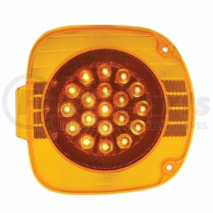 United Pacific 36769 Turn Signal Light - 22 LED, with Chrome Reflector, Amber LED/Amber Lens, for Freightliner