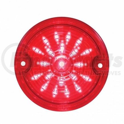 UNITED PACIFIC 37201 - turn signal light - 21 led 3.25" harley signal light with 1156 plug - red led/red lens | 21 led 3.25" harley signal light with 1156 plug - red led/red lens