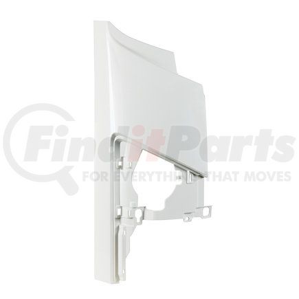 United Pacific 21629 Hood Panel - Passenger Side, Corner, Flat Type, White ABS Plastic, for Isuzu NPR (Elf 400/500/600)