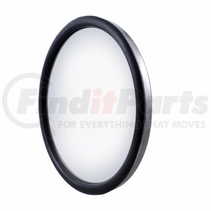 United Pacific 60024 Door Blind Spot Mirror - Convex, 8.5", Stainless Steel, 320R, with Centered Mounting Stud